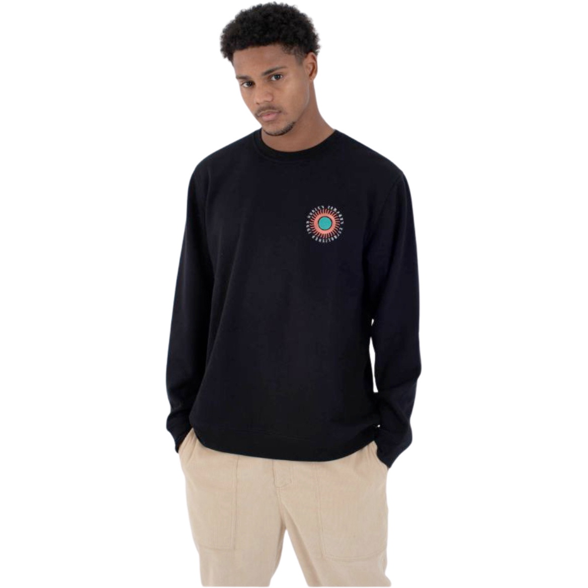 2026 Hurley Herre Eagle High Crew HFA25MMFT05569 - New Print